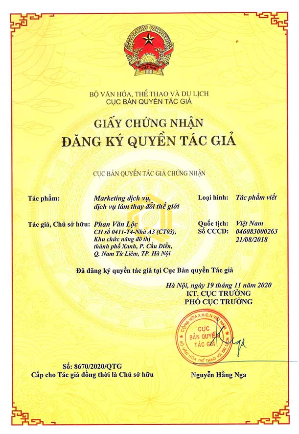 Đăng ký bản quyền tác giả - bản quyền tác phẩm – Việt Luật Hà Nội
