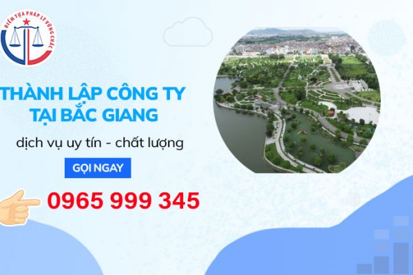 Thành lập công ty tại tỉnh Bắc Giang