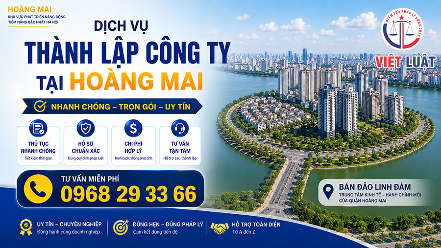 Dịch vụ thành lập công ty tại Hoàng Mai
